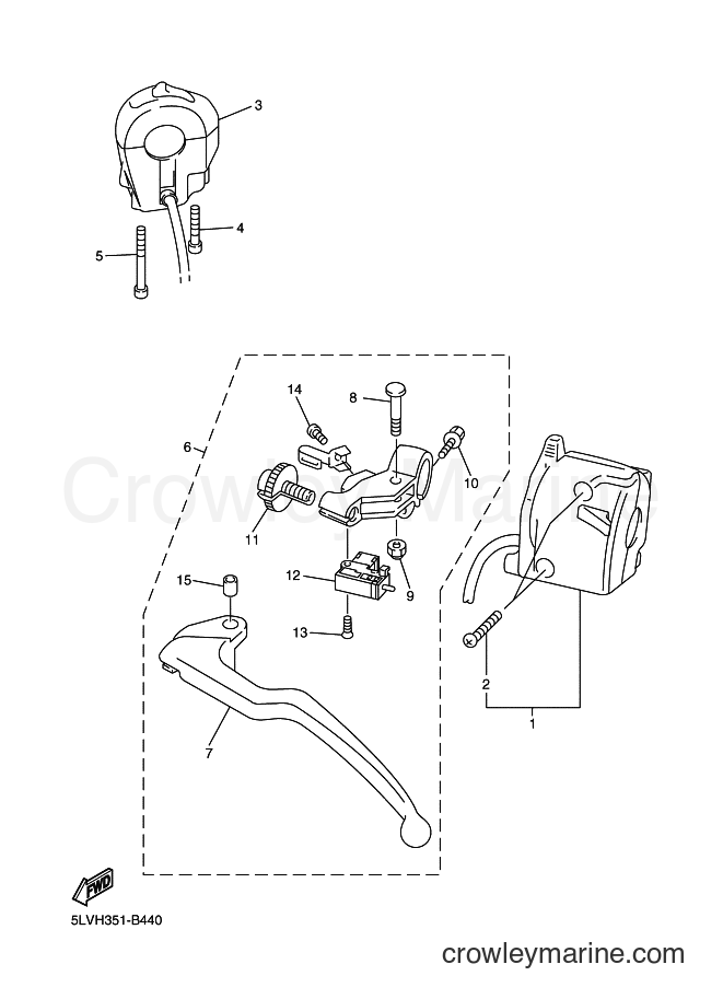 2003 Street Bike FZS1000S - FZS1000S (5LVN) [120] - HANDLE SWITCH & LEVER