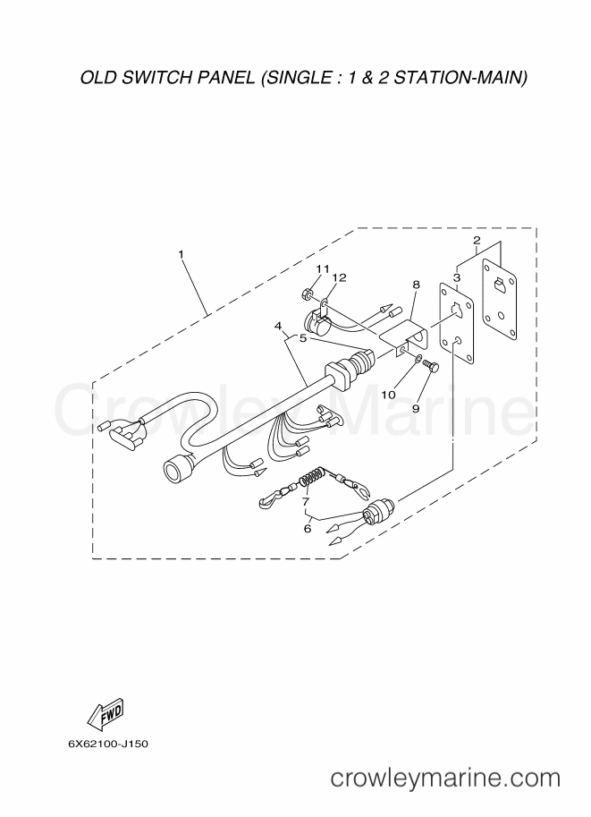 Yamaha Motors STOP (6X62) [100] - SWITCH & PANEL 1 (SINGLE)