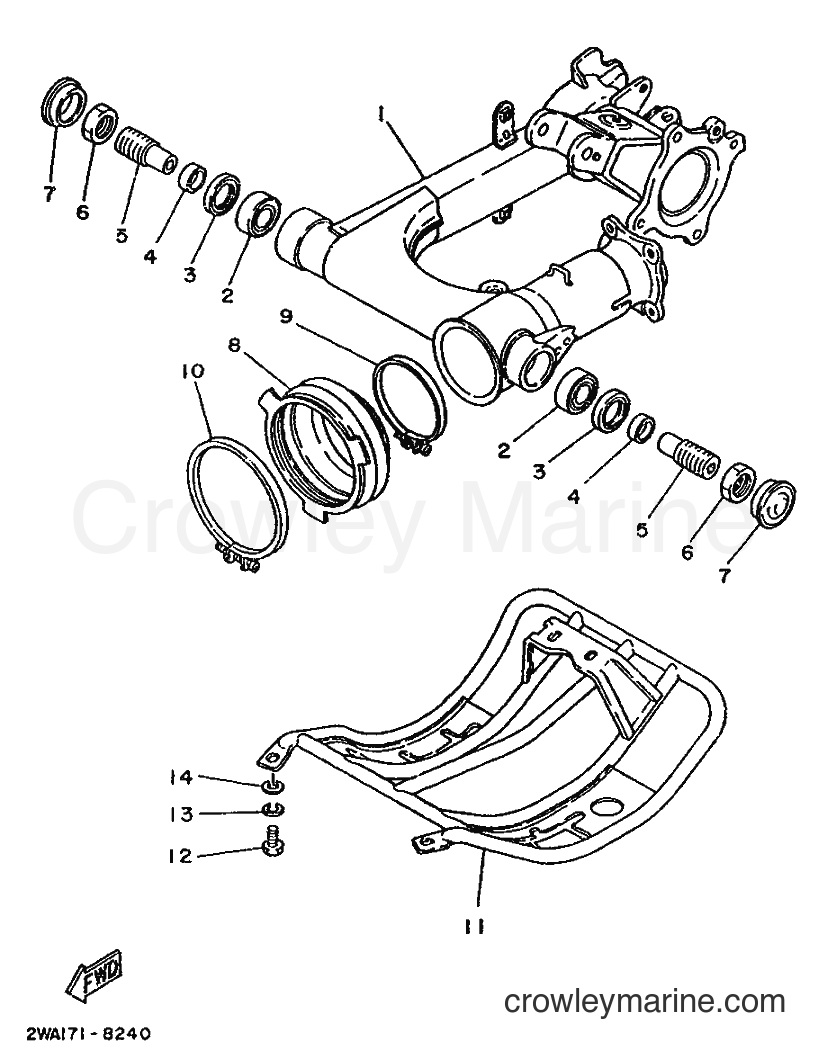1989 ATV YFM200DX - YFM200DX (3GC2) [010] - REAR ARM