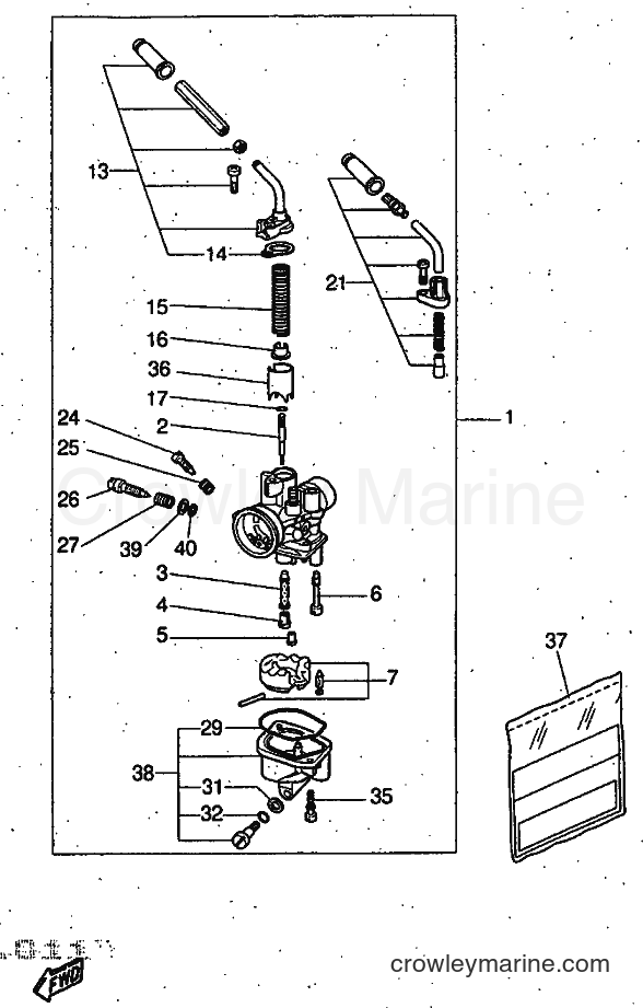 Yamaha Motors YQ50 (5DP1) [999] - CARBURETOR