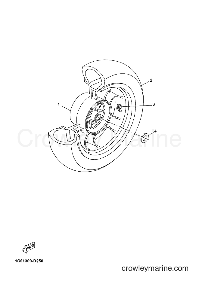 2007 Scooter YP125R - YP125R (1B93) [030] - REAR WHEEL