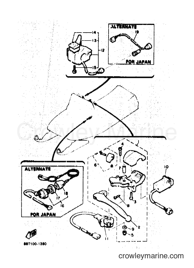 1991 Snowmobile VT480 - VT480 (88T1) [020] - ELECTRICAL 2