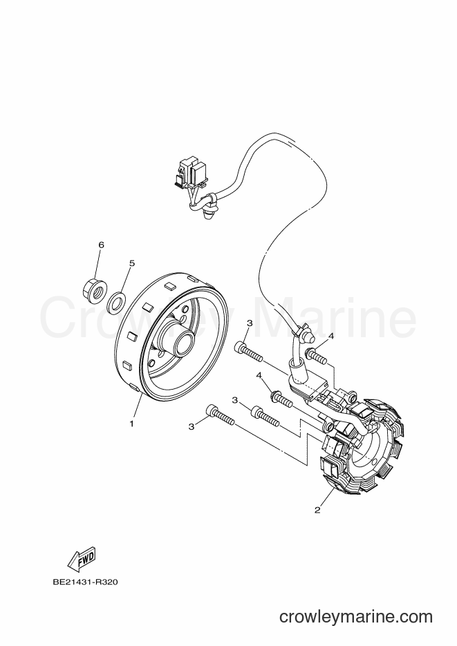 Yamaha Motors MWS150-A (BB81) [050] - GENERATOR