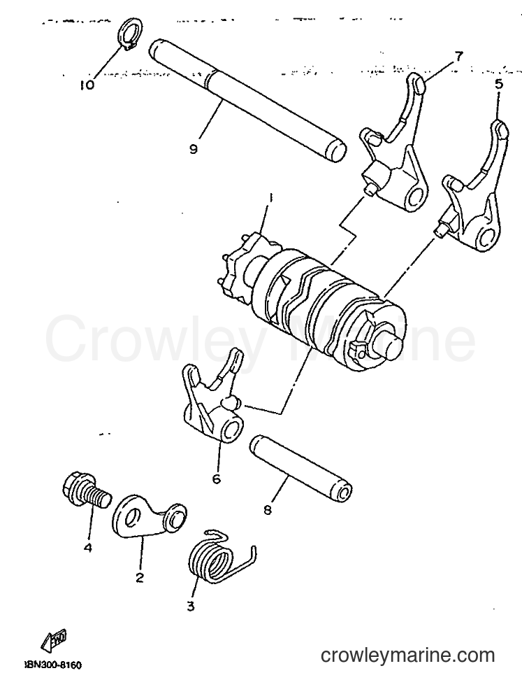 1992 Dirt Bike TDR125 - TDR125 (3XE2) [999] - SHIFT CAM & FORK