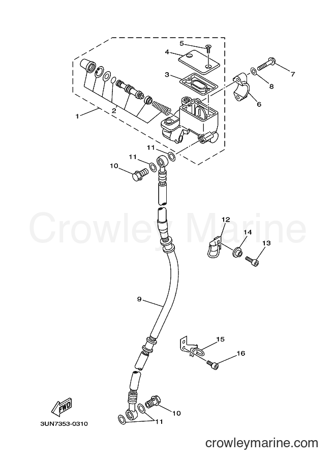 2000 Scooter DT50LC - DT50LC (3UN7) [010] - FRONT MASTER CYLINDER