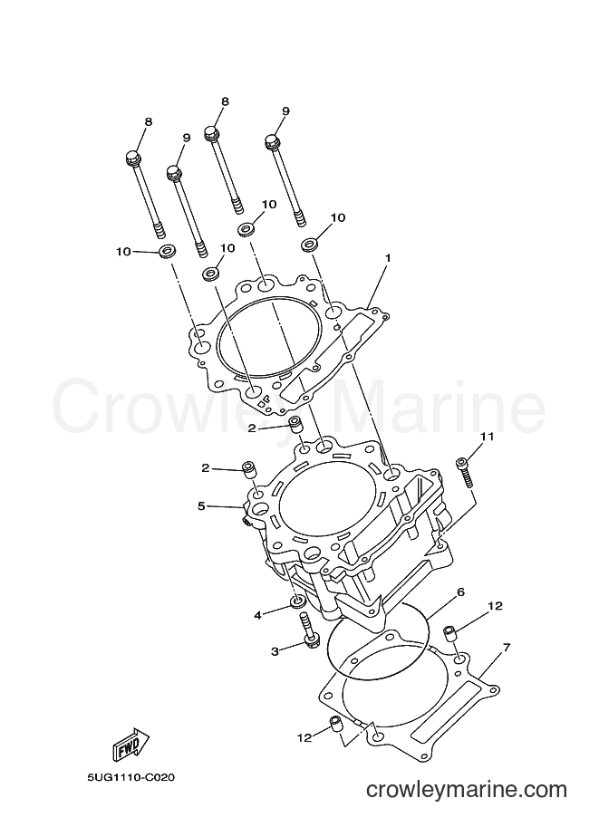 2006 ATV YXR660F - YXR660F (5UGH) [010] - CYLINDER