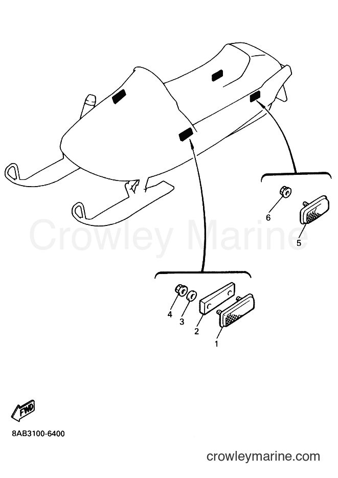 Yamaha Motors VX500 (8AB3) [020] - ELECTRICAL 2