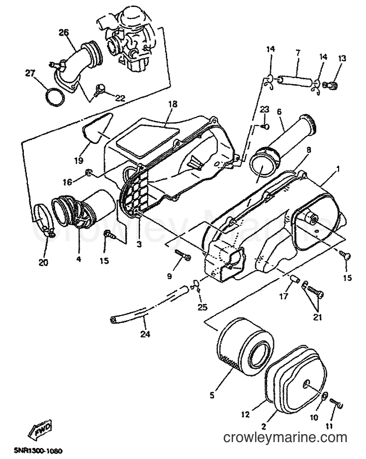 Yamaha Motors YP150D (5NS1) [010] - INTAKE