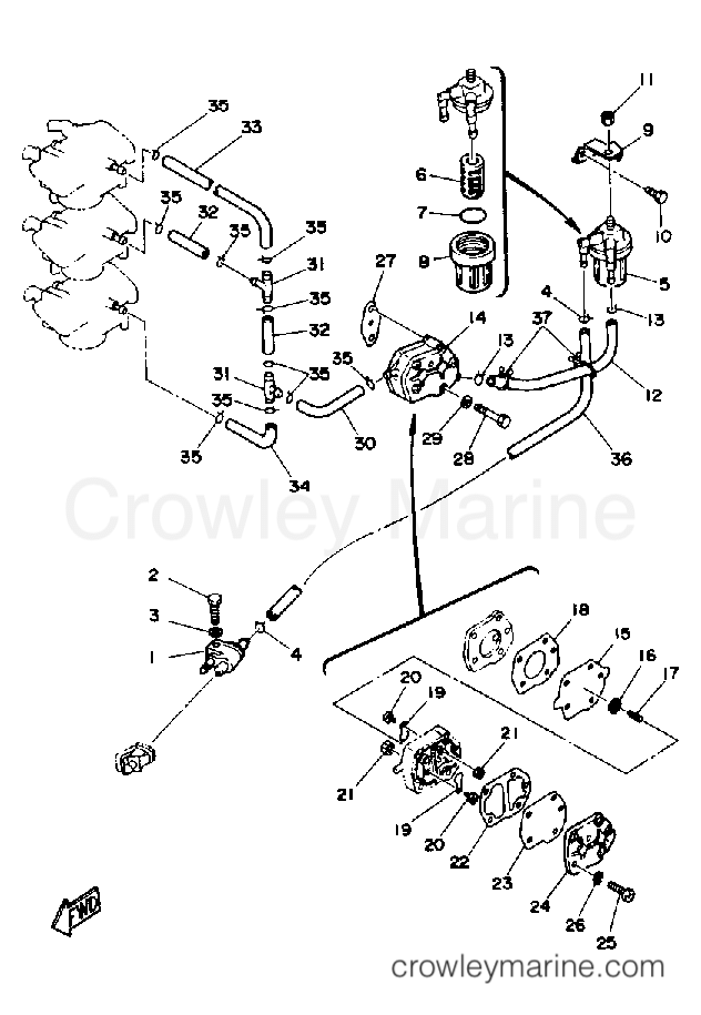 Yamaha Motors 50TLHP - FUEL SYSTEM