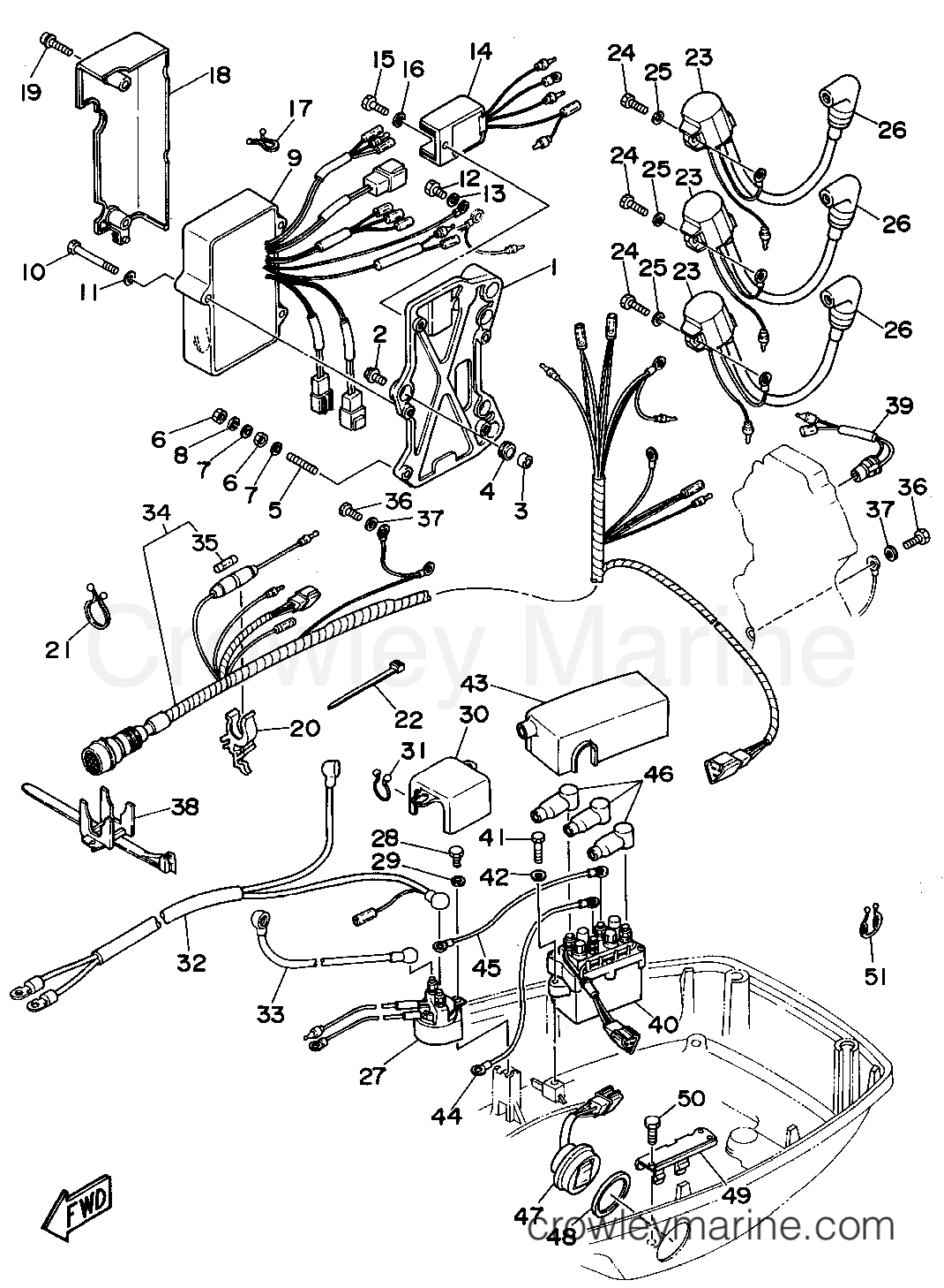 Yamaha Motors 70TLRT - ELECTRICAL 1