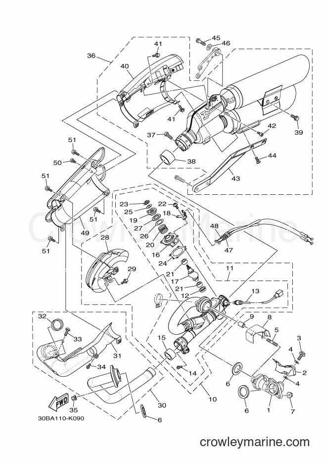 2011 Cruiser XV1900CU - XV1900CU (30BC) [010] - EXHAUST