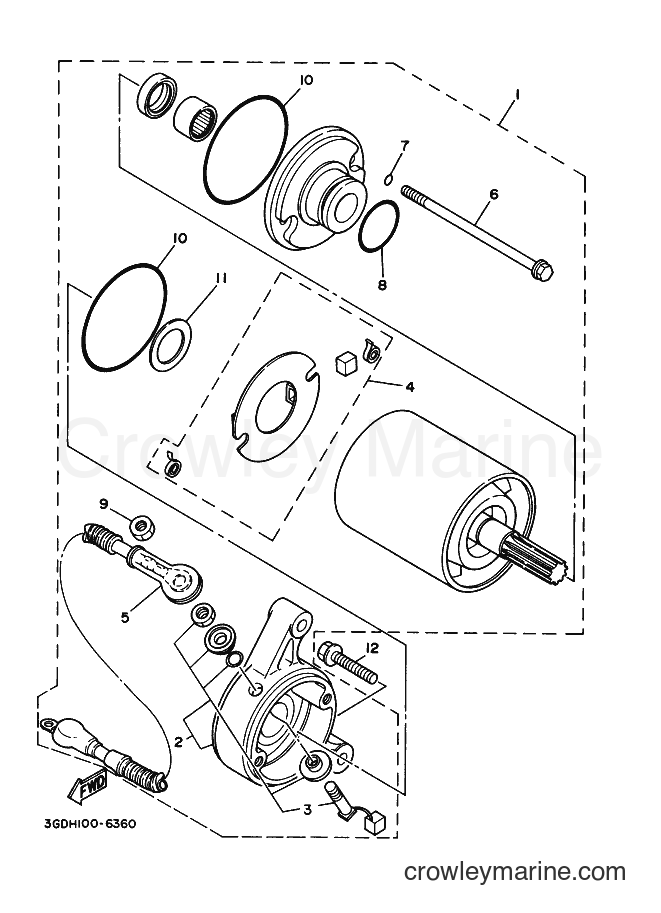 1996 ATV YFM350X - YFM350X (3GDH) [020] - STARTING MOTOR