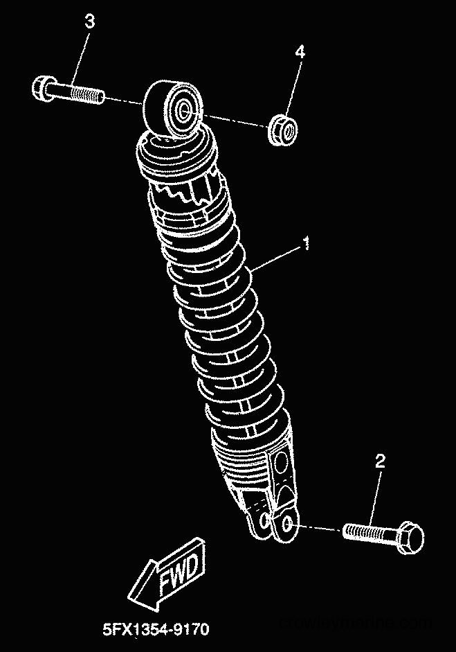 2000 Scooter CW50RS - CW50RS (5FXG) [010] - REAR SUSPENSION