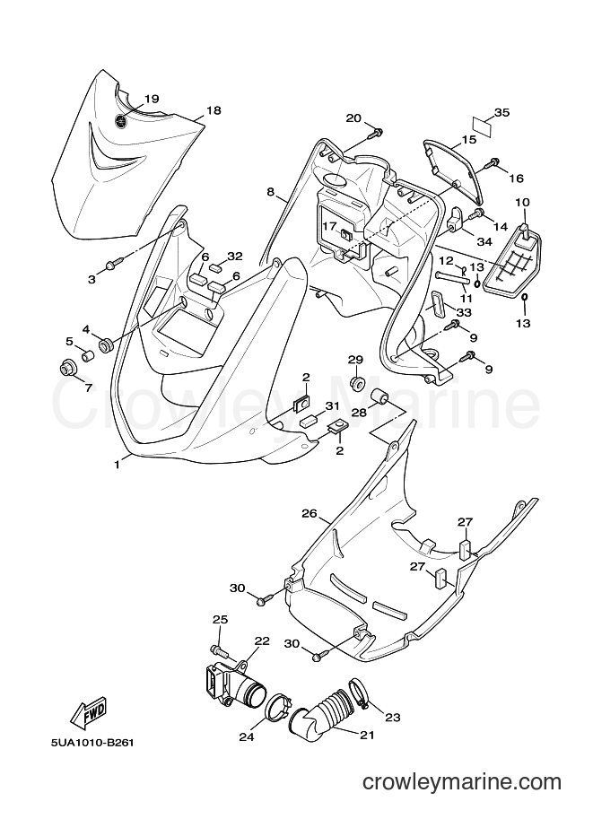 2006 Scooter XC125 - XC125 (5MLA) [050] - LEG SHIELD