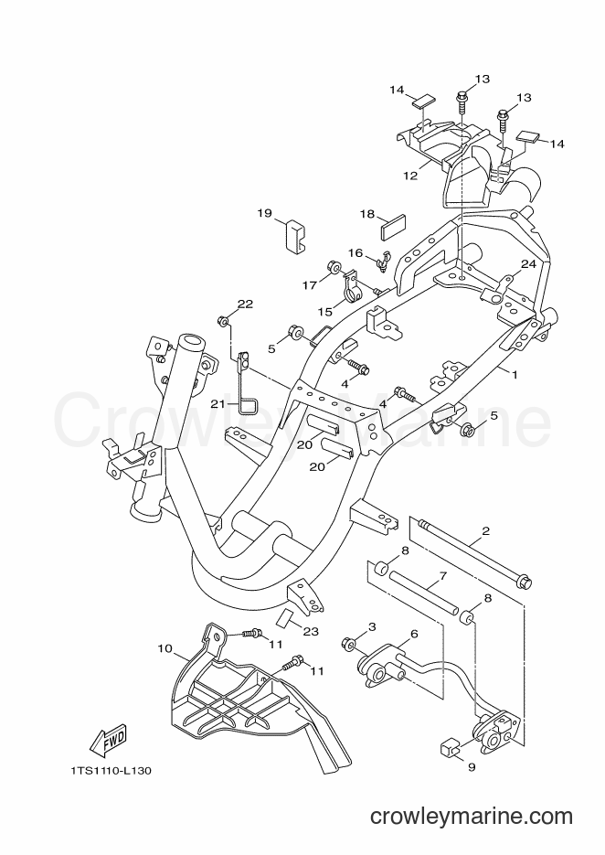 Yamaha Motors XC50 (1TSA) [010] - FRAME
