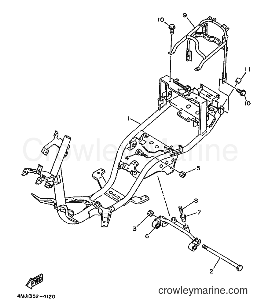 Yamaha Motors YA50R (4PC2) [999] - FRAME