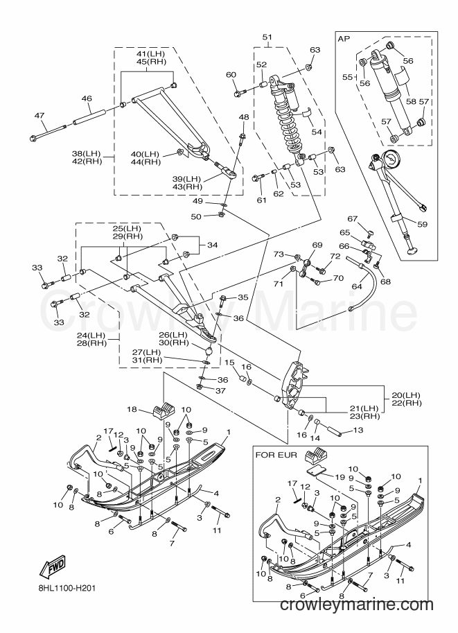 2009 Snowmobile RFX10ST2 - RFX10ST2 (8HL2) [010] - SKI