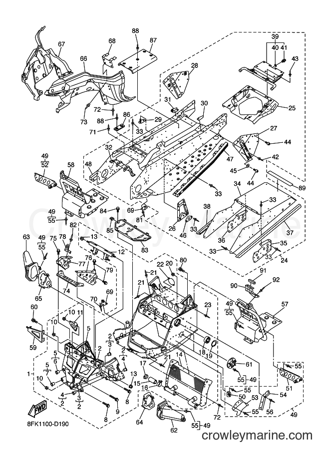 Yamaha Motors RS10M (8FK1) [020] - FRAME