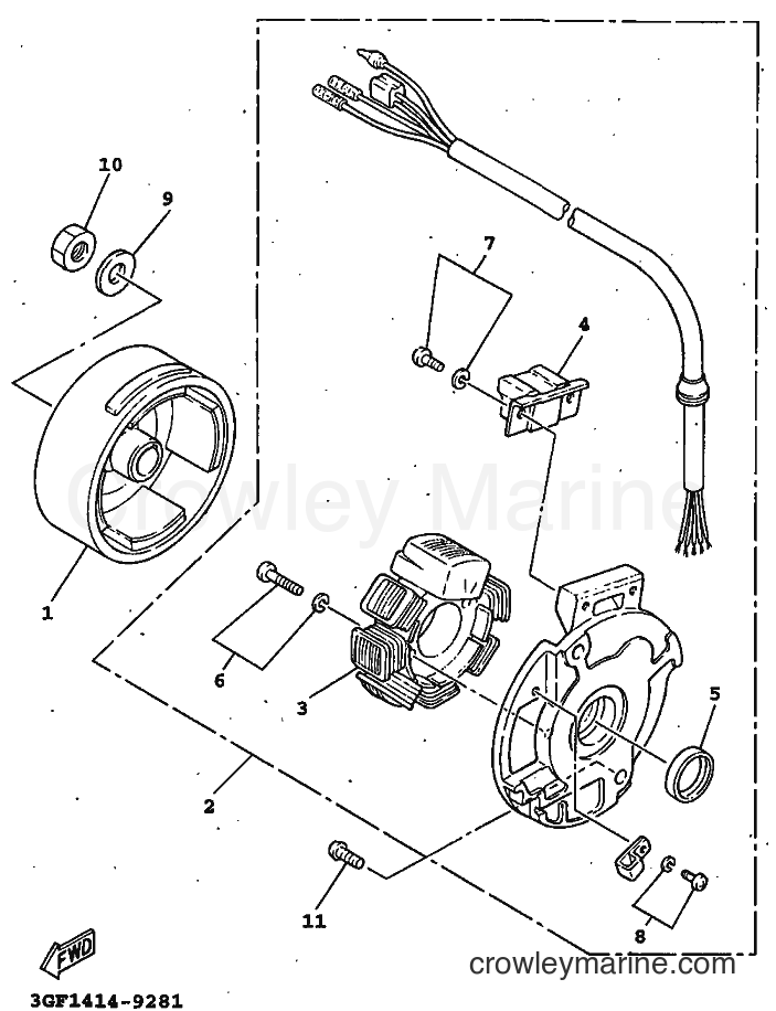 1996 Scooter CR50Z - CR50Z (3WN2) [999] - GENERATOR
