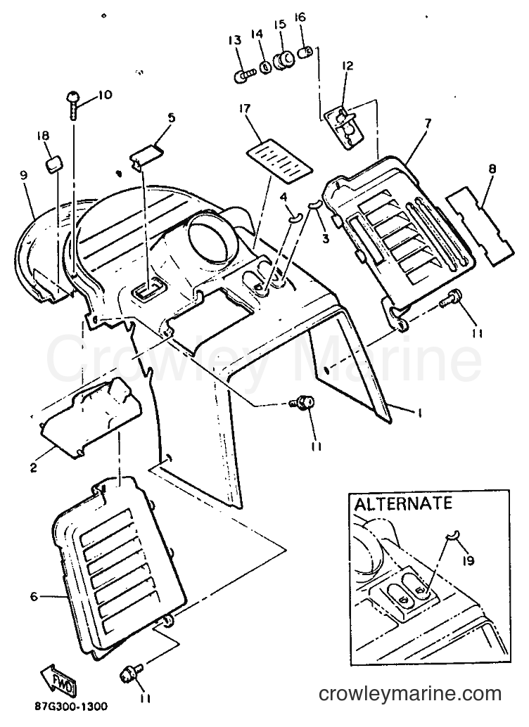 1991 Snowmobile PZ480 - PZ480 (87G2) [010] - INSTRUMENT PANEL