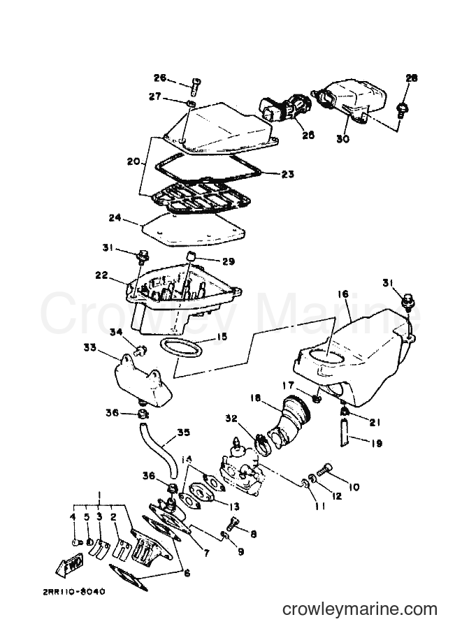 1990 Sport Bike YSR50 - YSR50 (3FD7) [010] - INTAKE