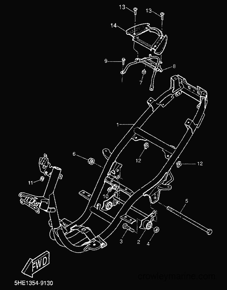 2000 Scooter YQ50 - YQ50 (5HEN) [010] - FRAME