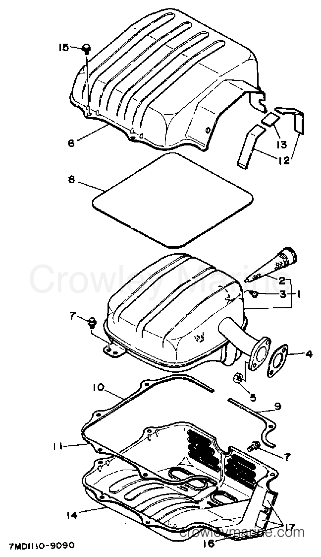 Yamaha Motors EF5000E - EXHAUST