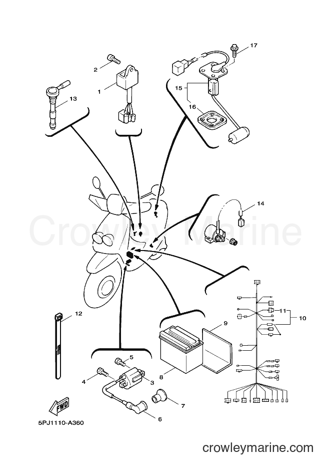 Yamaha Motors YW50 (5PN2) [010] - ELECTRICAL 2