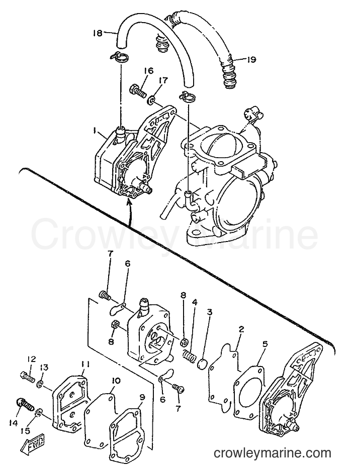 FUEL PUMP 1989 WaveRunner WR650 WR650 (FK7) [999] Crowley Marine