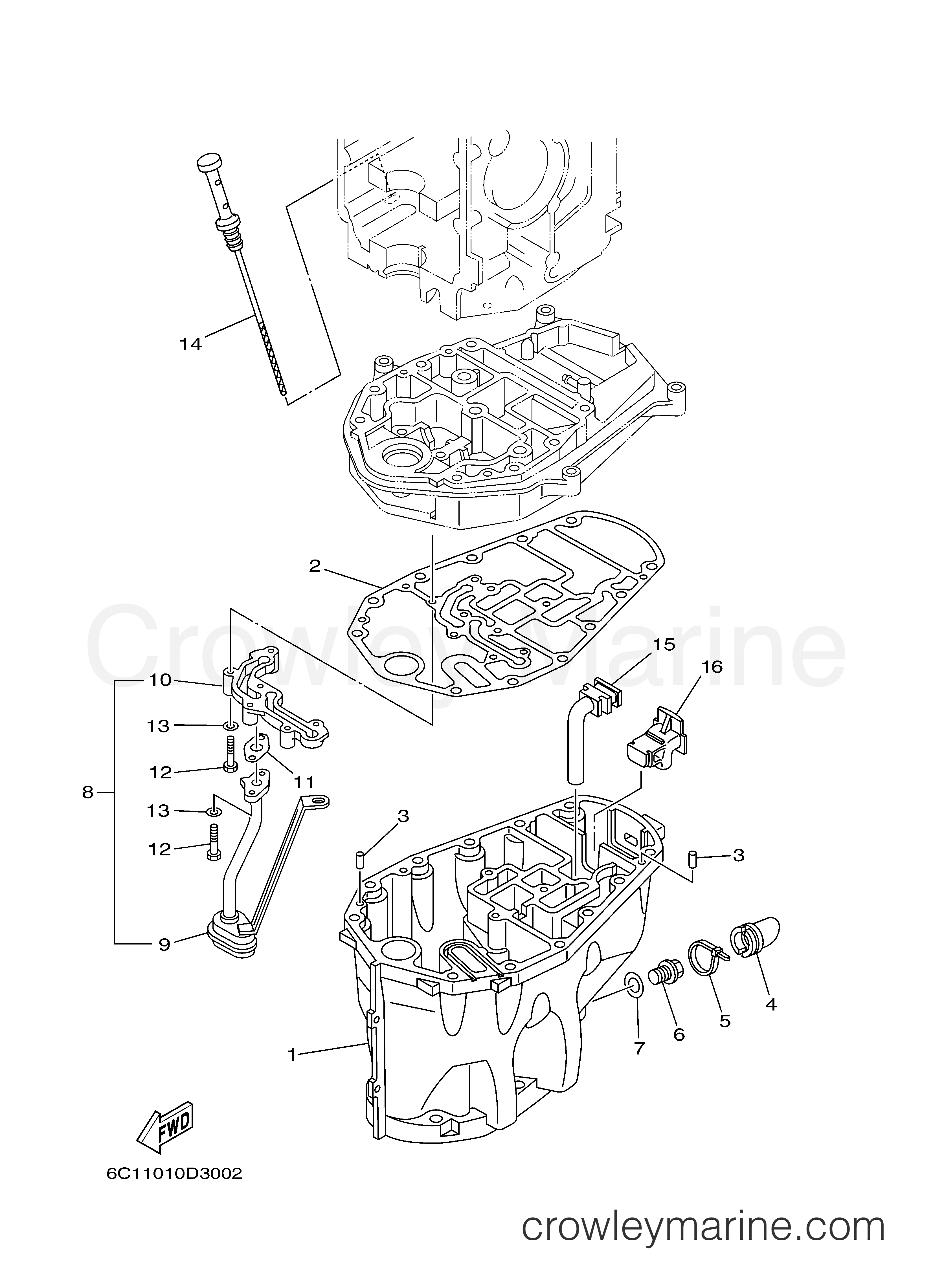 Yamaha Motors F60TLR - OIL PAN