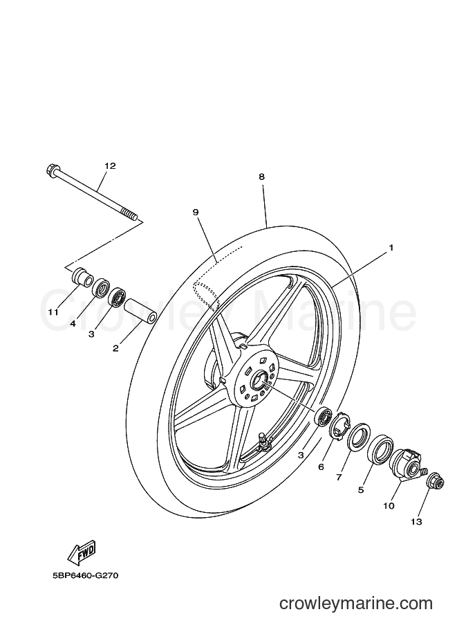 2014 Street Bike SX-4 - SX-4 (54D4) [010] - FRONT WHEEL