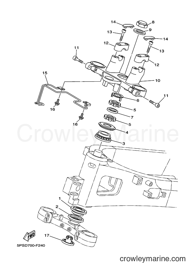 2008 Street Bike TDM900 - TDM900 (5PSE) [010] - STEERING