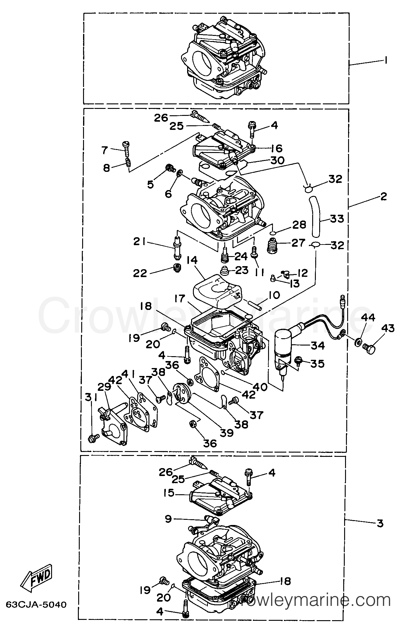 Yamaha Motors C50TLRX - CARBURETOR