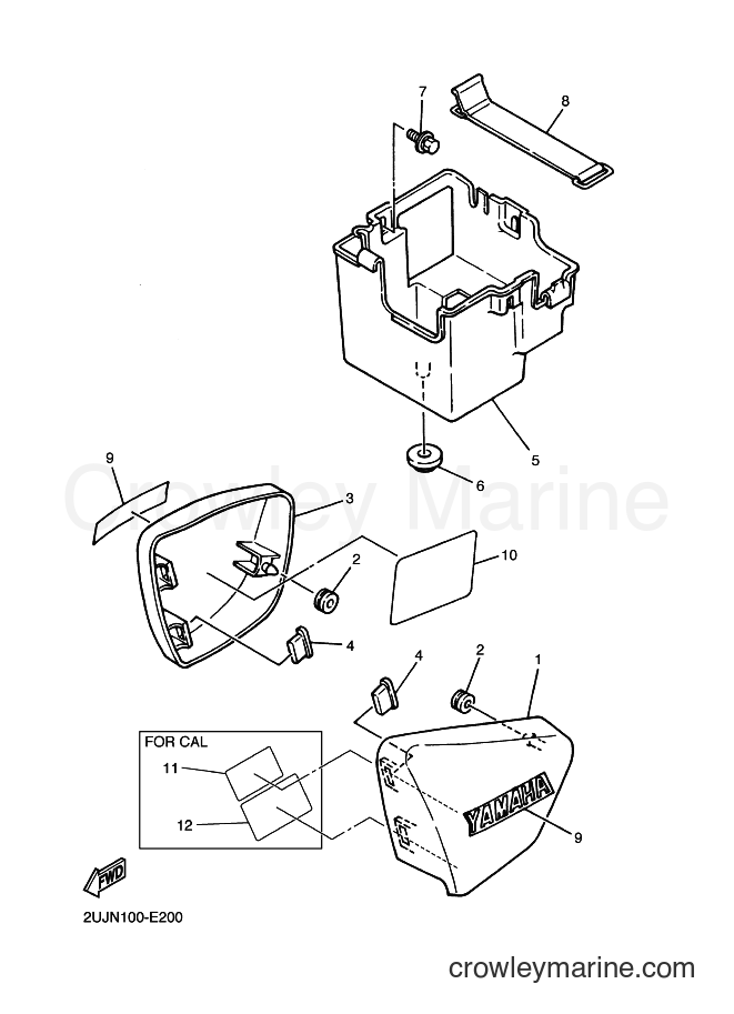 2006 Cruiser XV250 - XV250 (2UJP) [010] - SIDE COVER