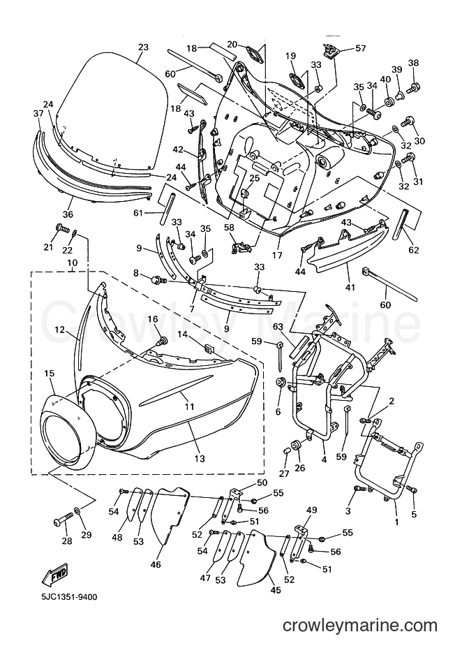 2000 Cruiser XVZ13TF - XVZ13TF (5JC2) [060] - COWLING 1