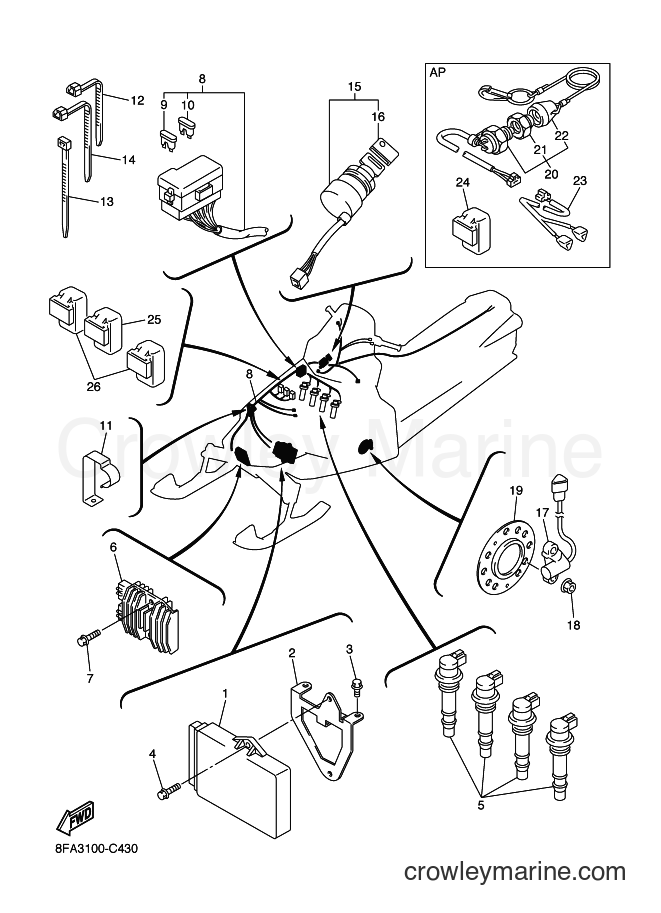 Yamaha Motors RX10S (8EU3) [020] - ELECTRICAL 1