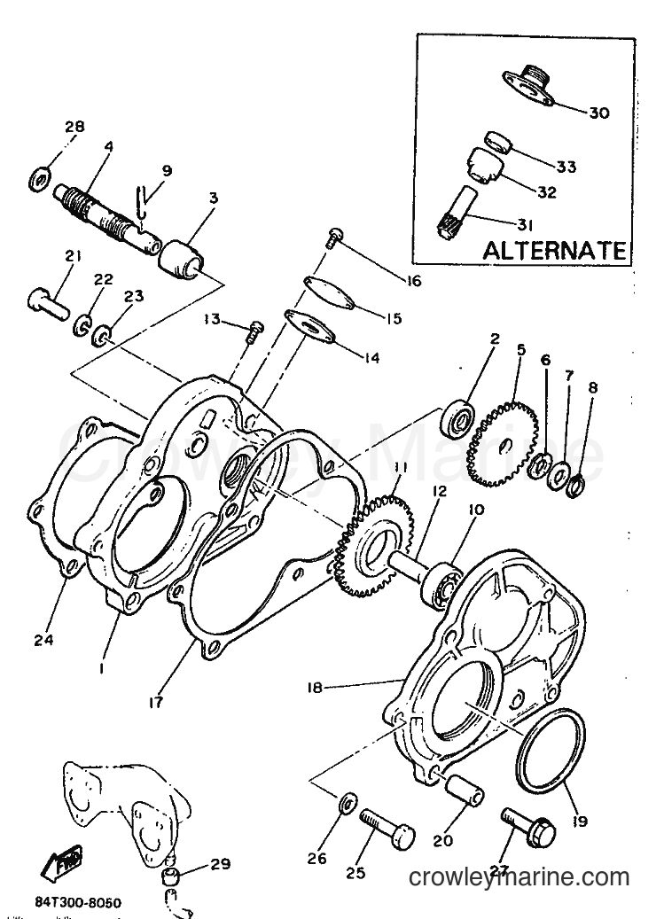 1988 Snowmobile ET340TR - ET340TR (84U) [999] - PUMP DRIVE GEAR