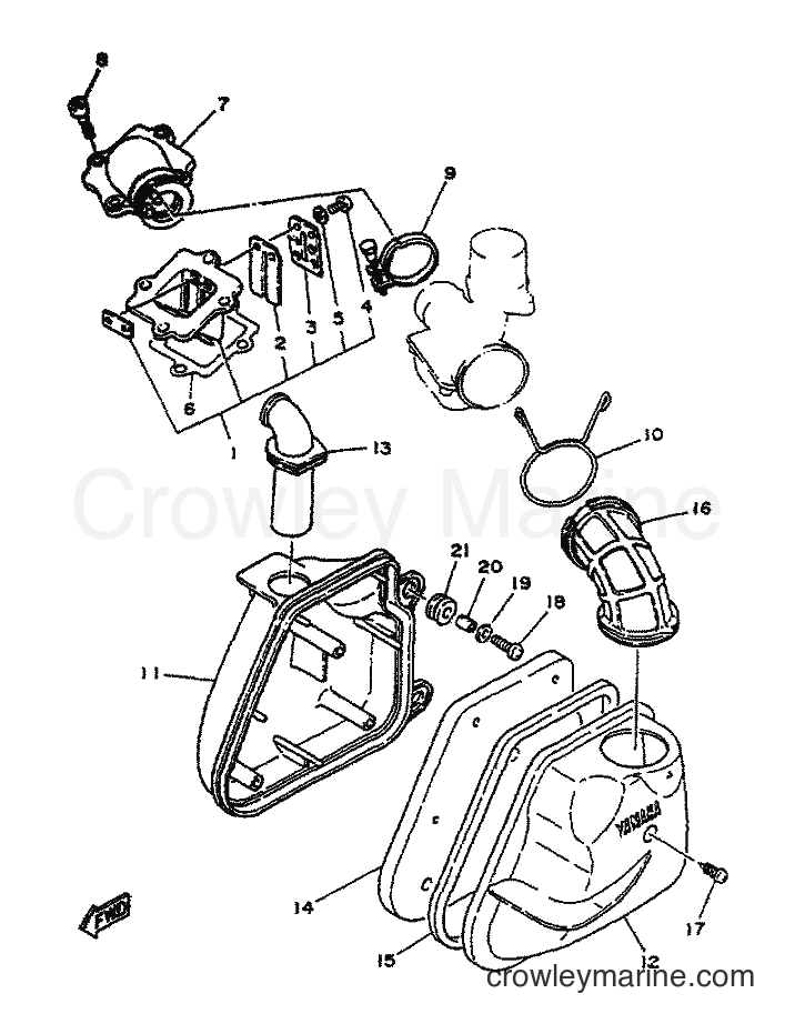 1995 Scooter YA50F - YA50F (4SN2) [999] - INTAKE