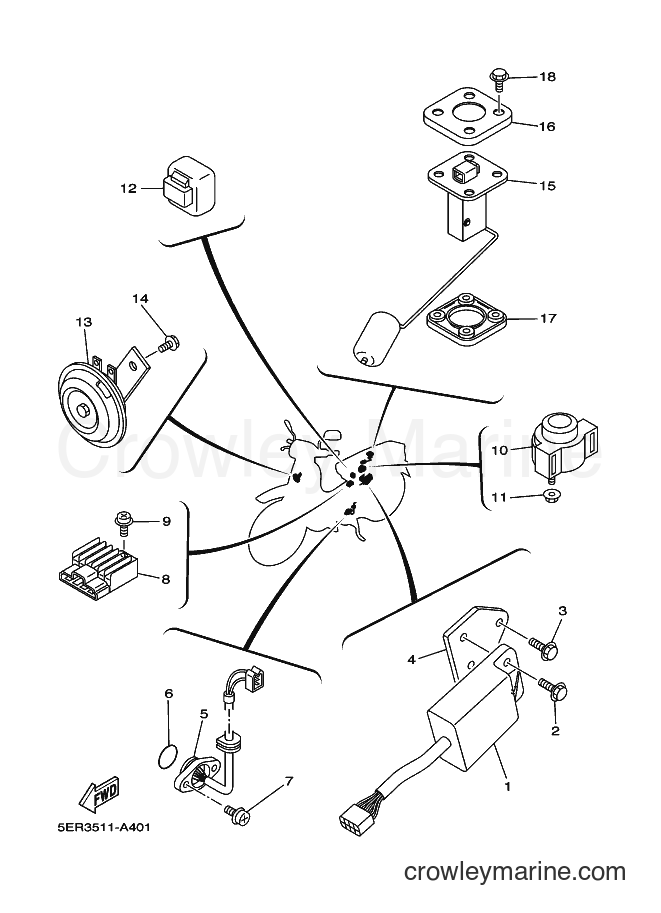 2002 Scooter T105SE - T105SE (5ER3) [010] - ELECTRICAL 2