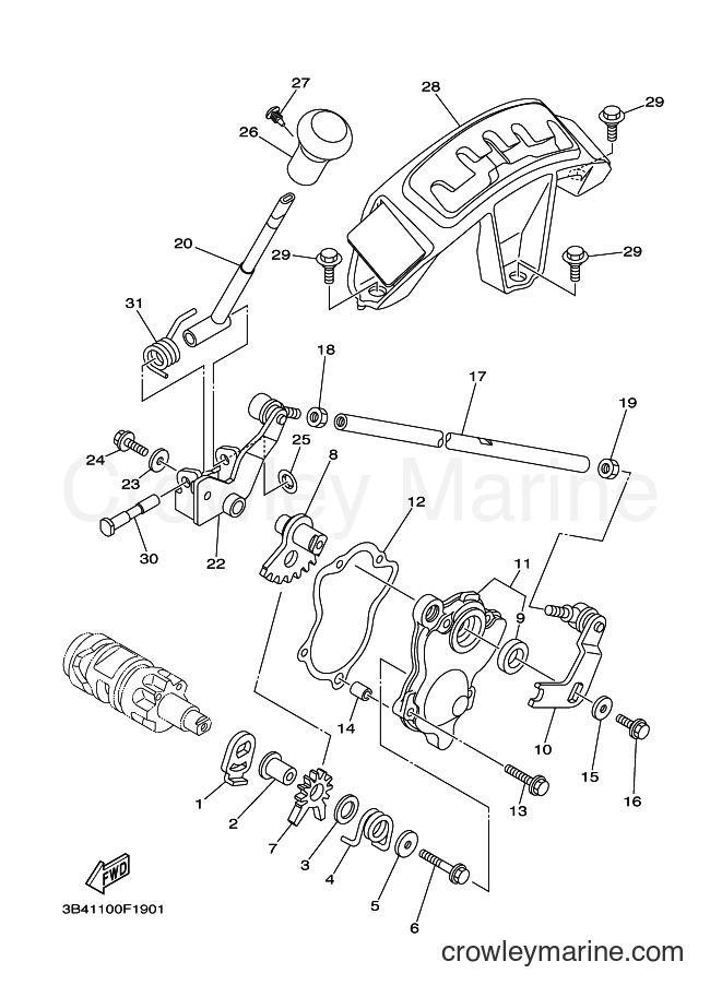 2007 ATV YFM700FWAD - YFM700FWAD (3B41) [010] - SHIFT SHAFT
