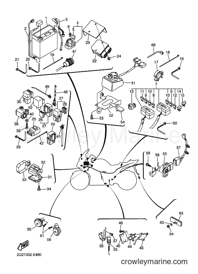2006 Sport Bike FJR1300AS - FJR1300AS (2D22) [010] - ELECTRICAL 2