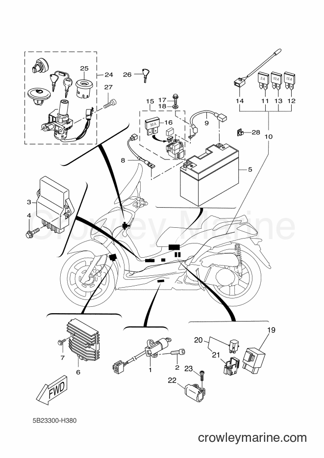 Yamaha Motors VP250 (5B26) [030] - ELECTRICAL 1