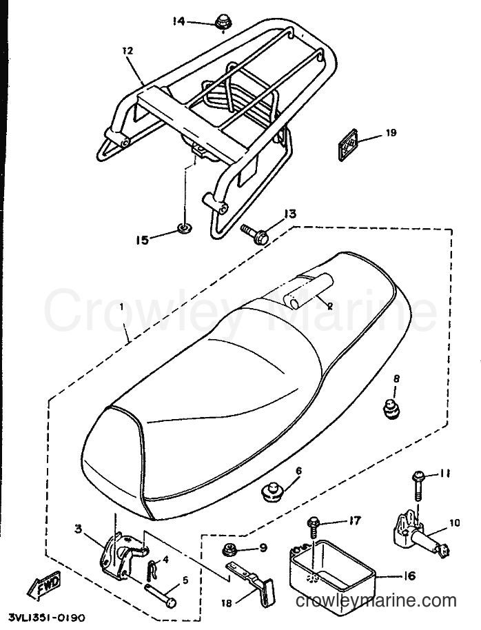 1990 Scooter CW50 - CW50 (3WV1) [999] - SEAT & CARRIER