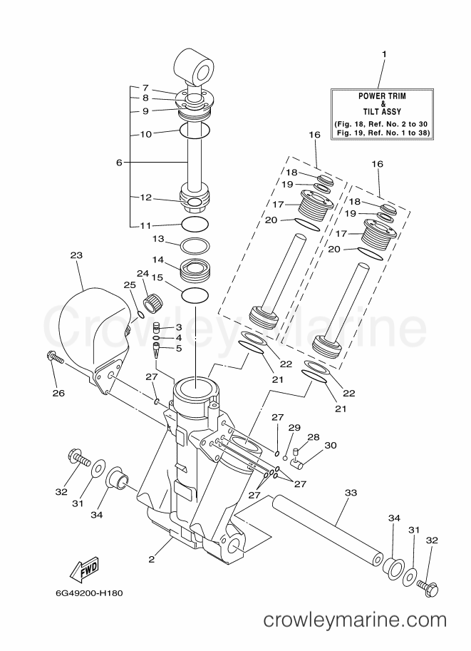 Yamaha Motors 200AETL (60HD) [040] - COMPONER Y PODER VARILLA 1