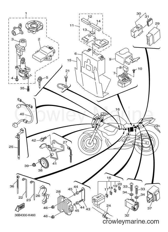 2015 Street Bike XJ6NA - XJ6NA (36BE) [040] - ELECTRICAL 2