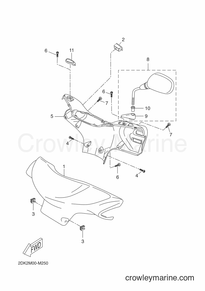 Yamaha Motors YN50E (2DK2) [010] - COWLING 1