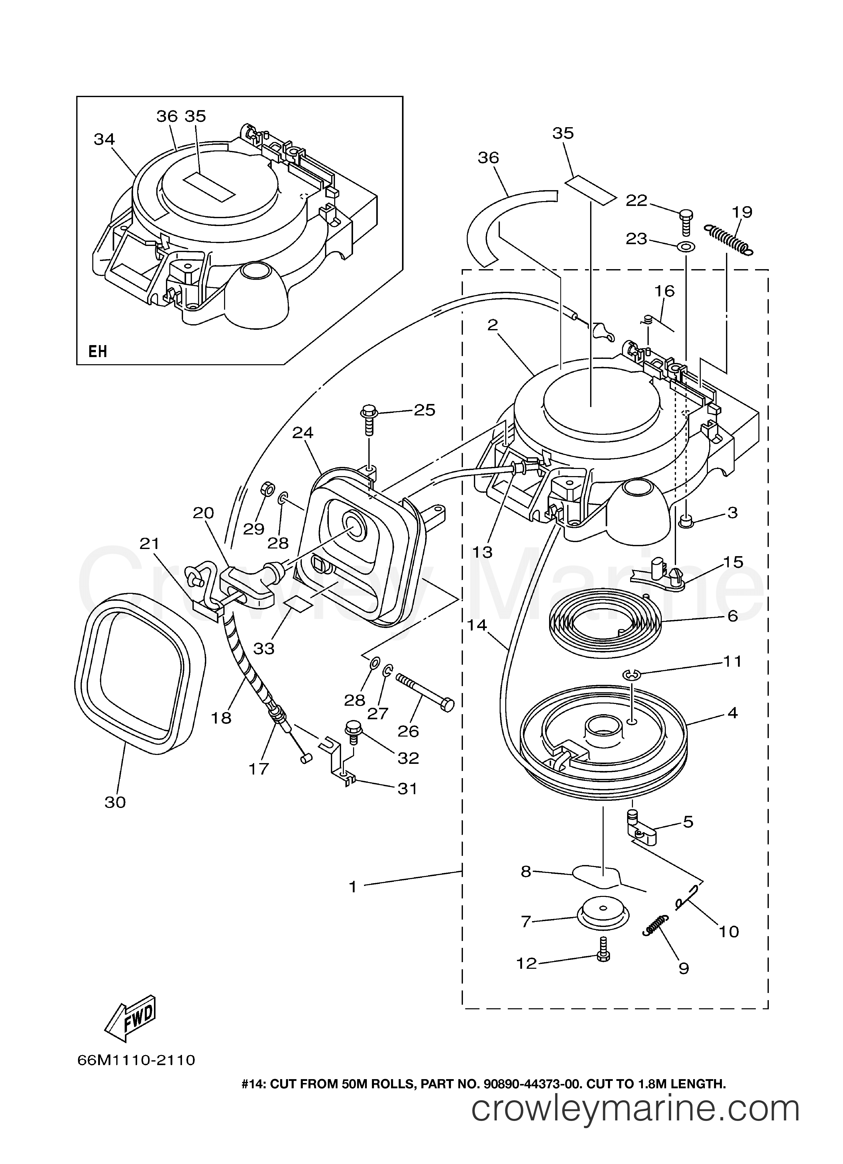 Yamaha Motors F15MLHB - STARTER
