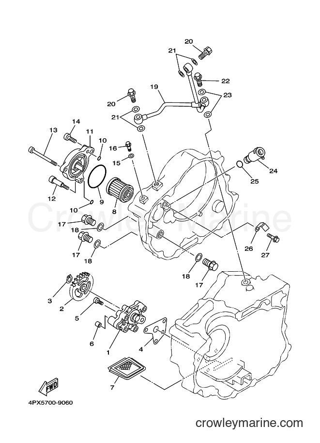 2000 Dirt Bike TT-R250 - TT-R250 (5GF6) [010] - OIL PUMP