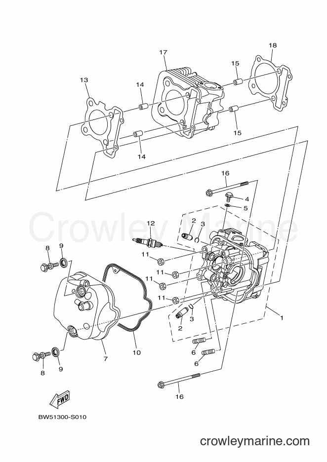 2018 Scooter LTS125-C - LTS125-C (BW54) [010] - CYLINDER