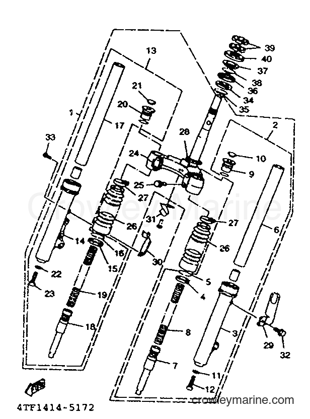 Yamaha Motors XC125TR (4UT5) [010] - FRONT FORK